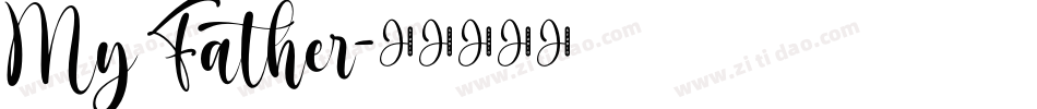 My Father字体转换